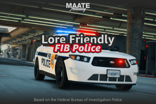 FIB Police (FIBP) Pack [Add-On | Lore Friendly | Soundbank | Template | FiveM-Ready] (Based on FBI Police)