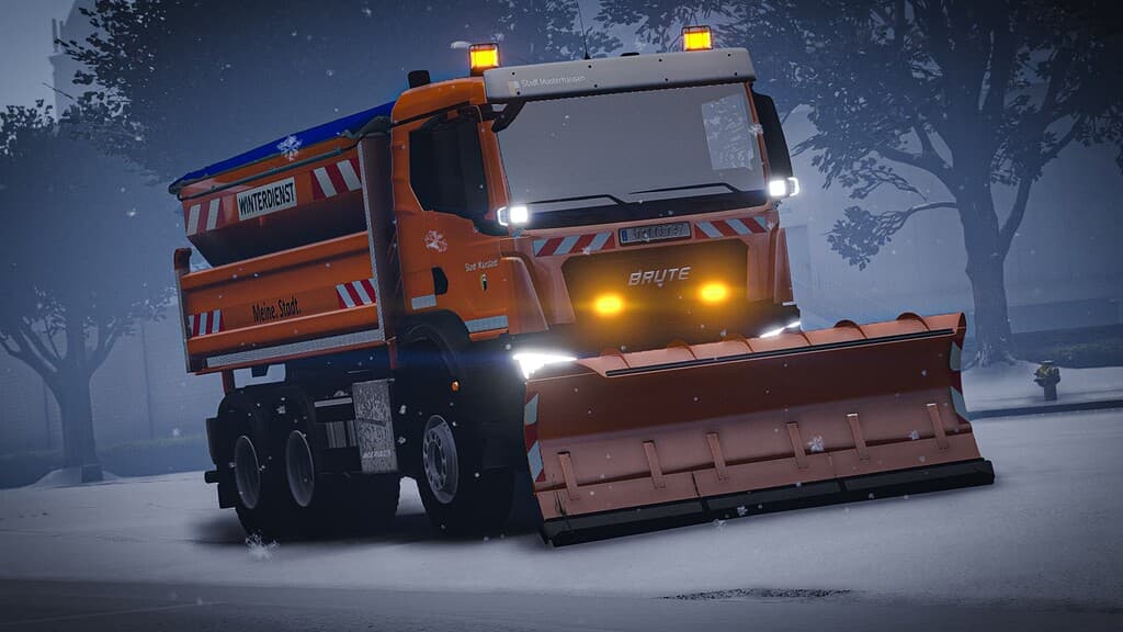 Brute x dot snow plow